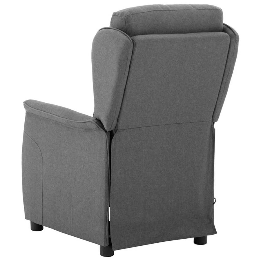 Massagestoel Met Kussen 93.5 X 67.5 X 101.5 Cm Stof Lichtgrijs