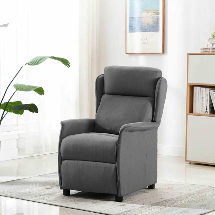 Massagestoel Met Kussen 93.5 X 67.5 X 101.5 Cm Stof Lichtgrijs