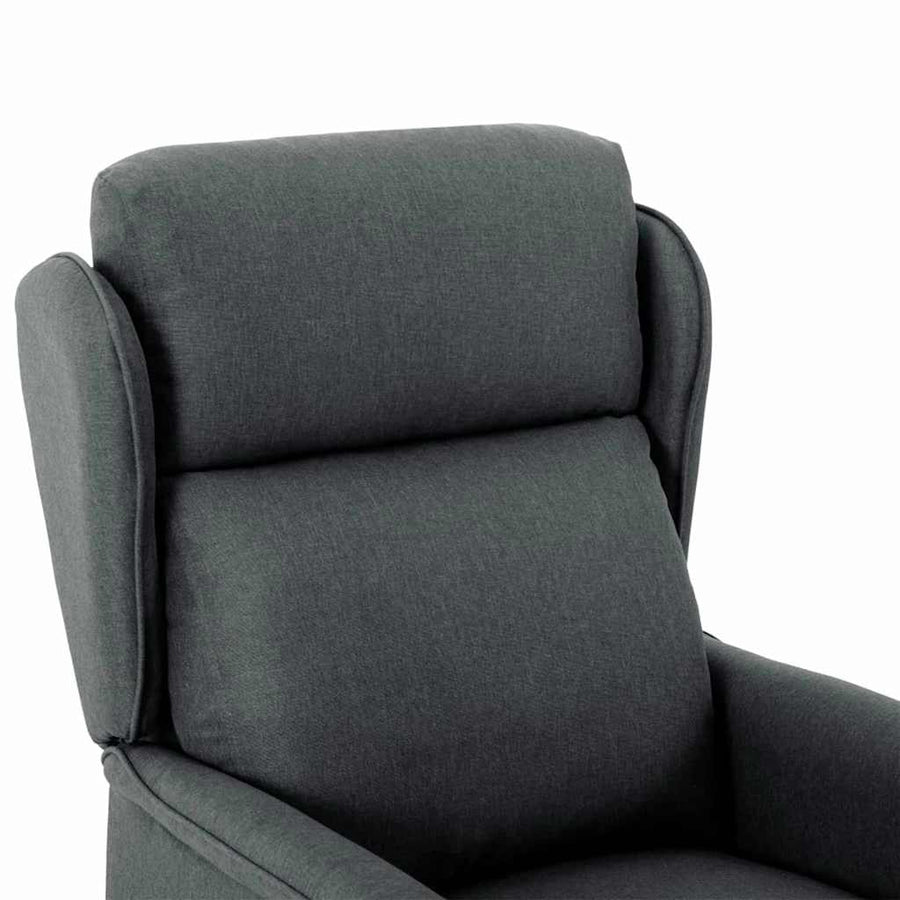 Massagestoel Met Kussen 93.5 X 67.5 X 101.5 Cm Stof Donkergrijs