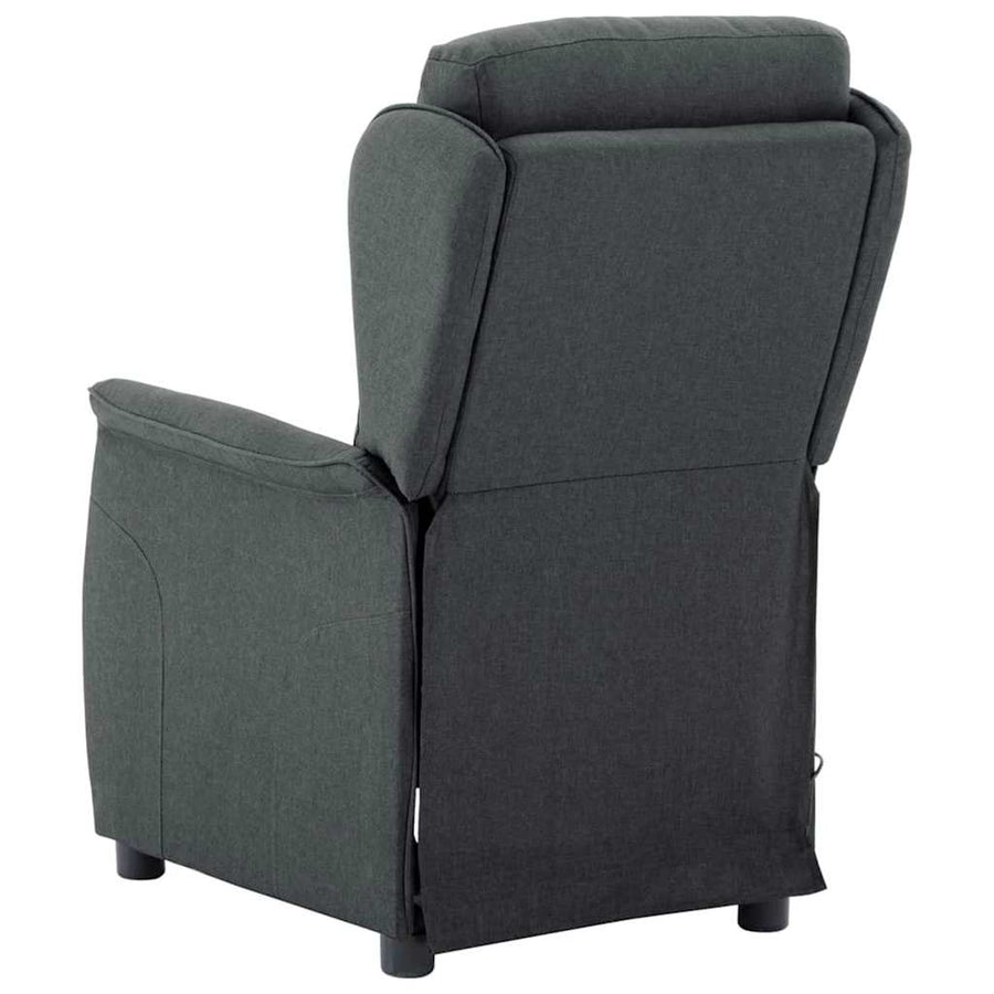 Massagestoel Met Kussen 93.5 X 67.5 X 101.5 Cm Stof Donkergrijs