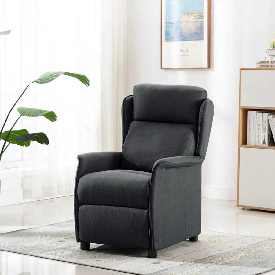 Massagestoel Met Kussen 93.5 X 67.5 X 101.5 Cm Stof Donkergrijs