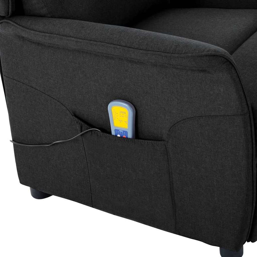 Massagestoel Met Kussen 93.5 X 67.5 X 101.5 Cm Stof Zwart