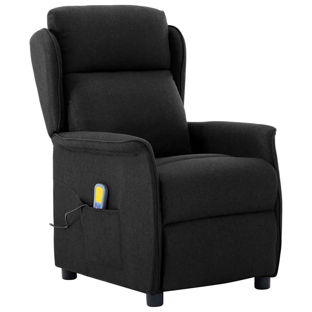 Massagestoel Met Kussen 93.5 X 67.5 X 101.5 Cm Stof Zwart
