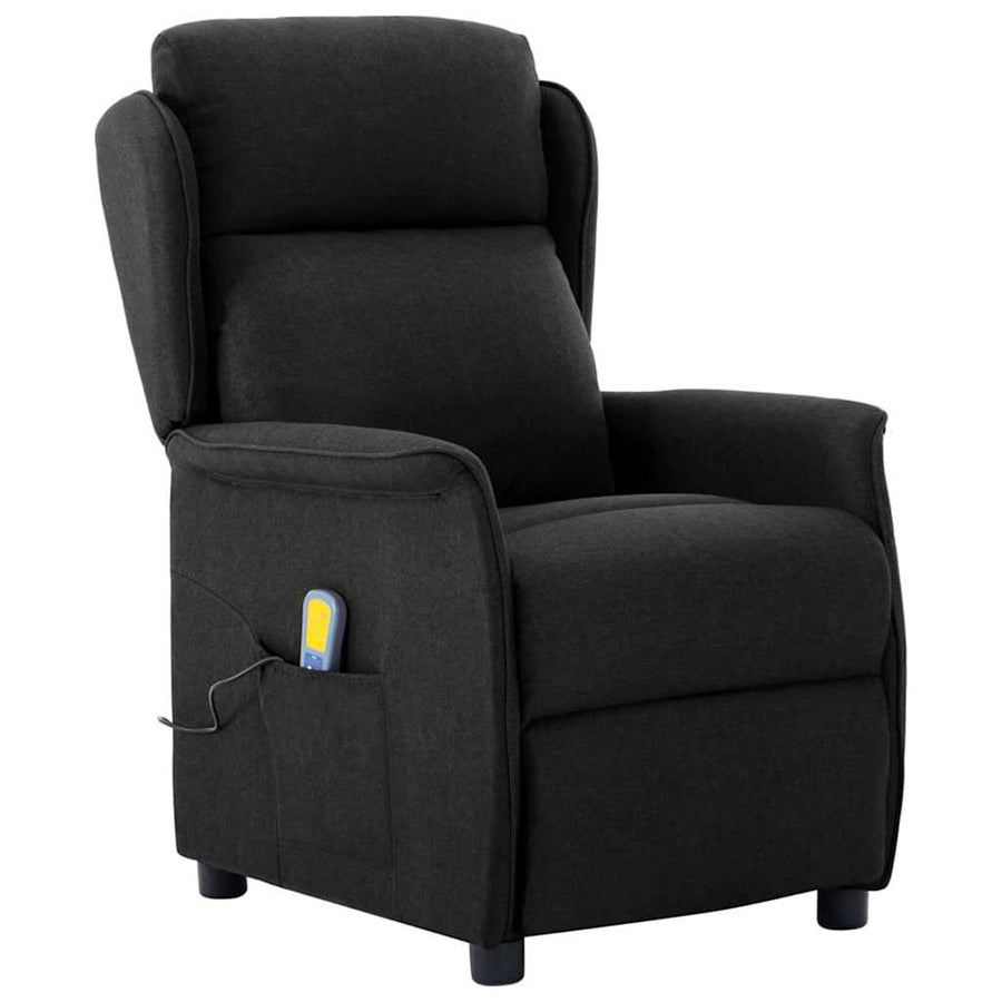 Massagestoel Met Kussen 93.5 X 67.5 X 101.5 Cm Stof Zwart