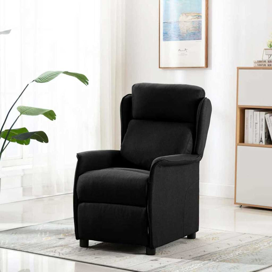 Massagestoel Met Kussen 93.5 X 67.5 X 101.5 Cm Stof Zwart