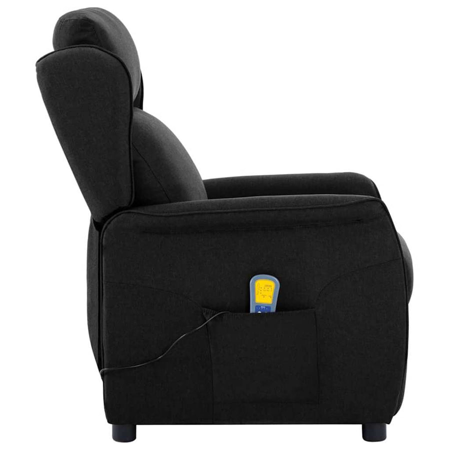 Massagestoel Met Kussen 93.5 X 67.5 X 101.5 Cm Stof Zwart