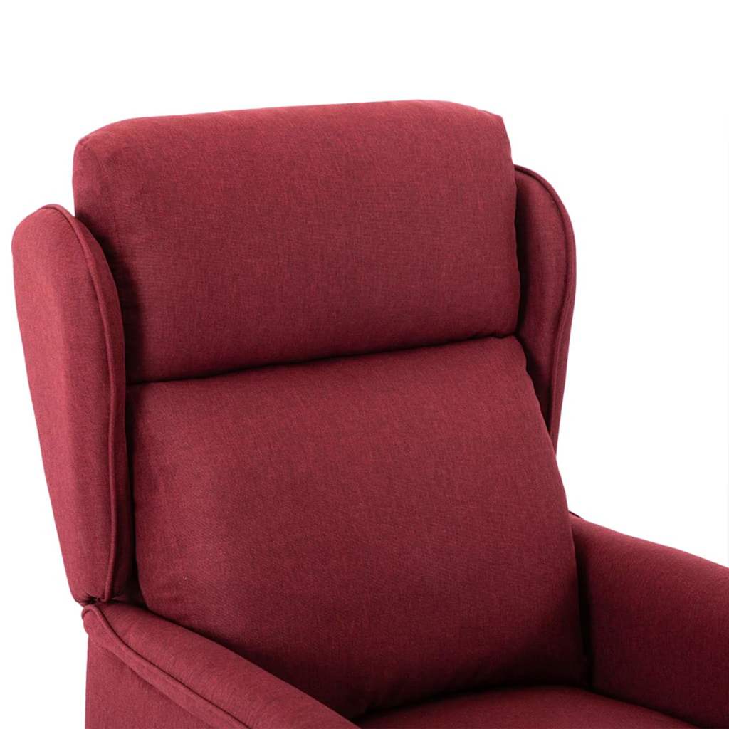 Massagestoel Met Kussen 93.5 X 67.5 X 101.5 Cm Stof Wijn