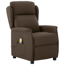 Massagestoel Met Kussen 93.5 X 67.5 X 101.5 Cm Stof Bruin