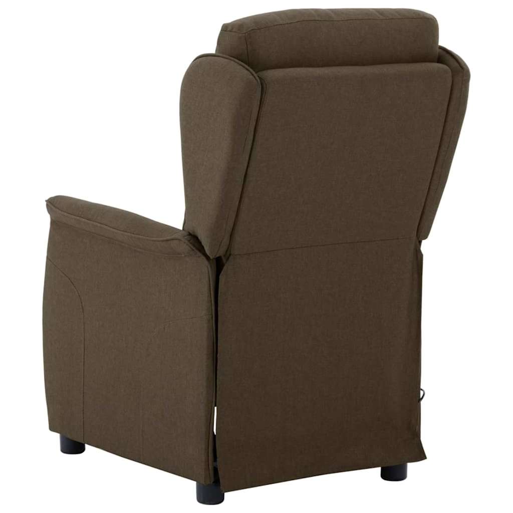 Massagestoel Met Kussen 93.5 X 67.5 X 101.5 Cm Stof Bruin