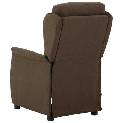 Massagestoel Met Kussen 93.5 X 67.5 X 101.5 Cm Stof Bruin