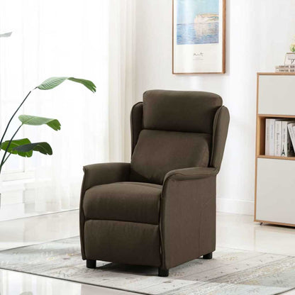 Massagestoel Met Kussen 93.5 X 67.5 X 101.5 Cm Stof Bruin