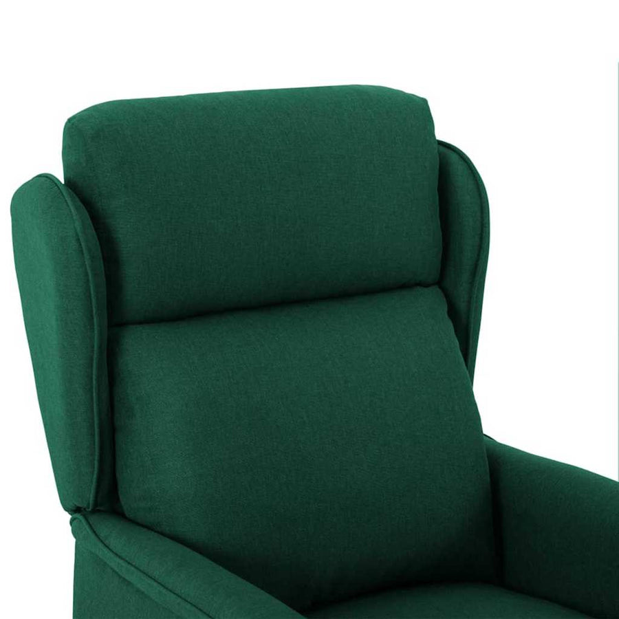 Massagestoel met kussen Donkergroen 93.5 x 67.5 x 101.5 cm Stof