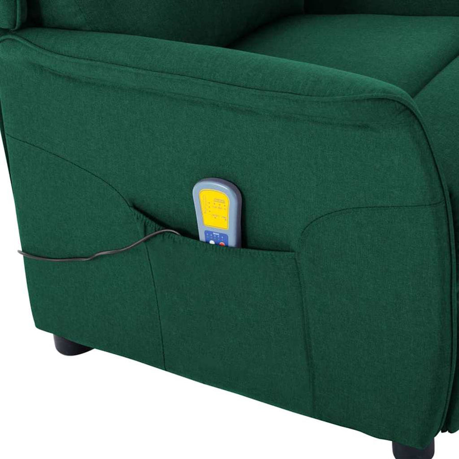 Massagestoel met kussen Donkergroen 93.5 x 67.5 x 101.5 cm Stof