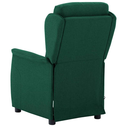 Massagestoel met kussen Donkergroen 93.5 x 67.5 x 101.5 cm Stof