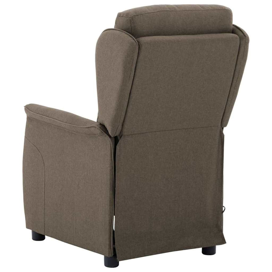 Massagestoel Met Kussen 93.5 X 67.5 X 101.5 Cm Stof Taupe