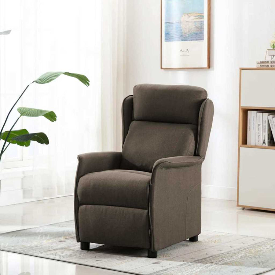 Massagestoel Met Kussen 93.5 X 67.5 X 101.5 Cm Stof Taupe