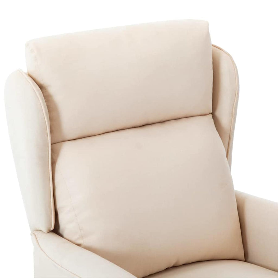 Massagestoel Met Kussen 93.5 X 67.5 X 101.5 Cm Stof Crème