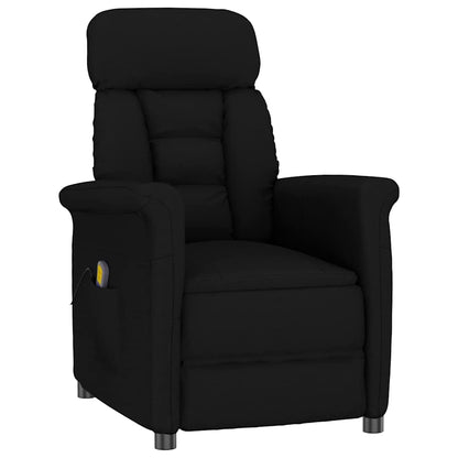Massagestoel Met Kussen 70.5 X 96.5 X 95 Cm Kunstleer Zwart