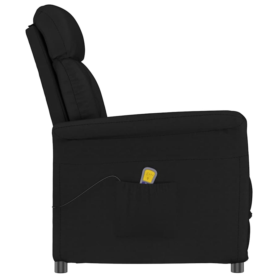 Massagestoel Met Kussen 70.5 X 96.5 X 95 Cm Kunstleer Zwart