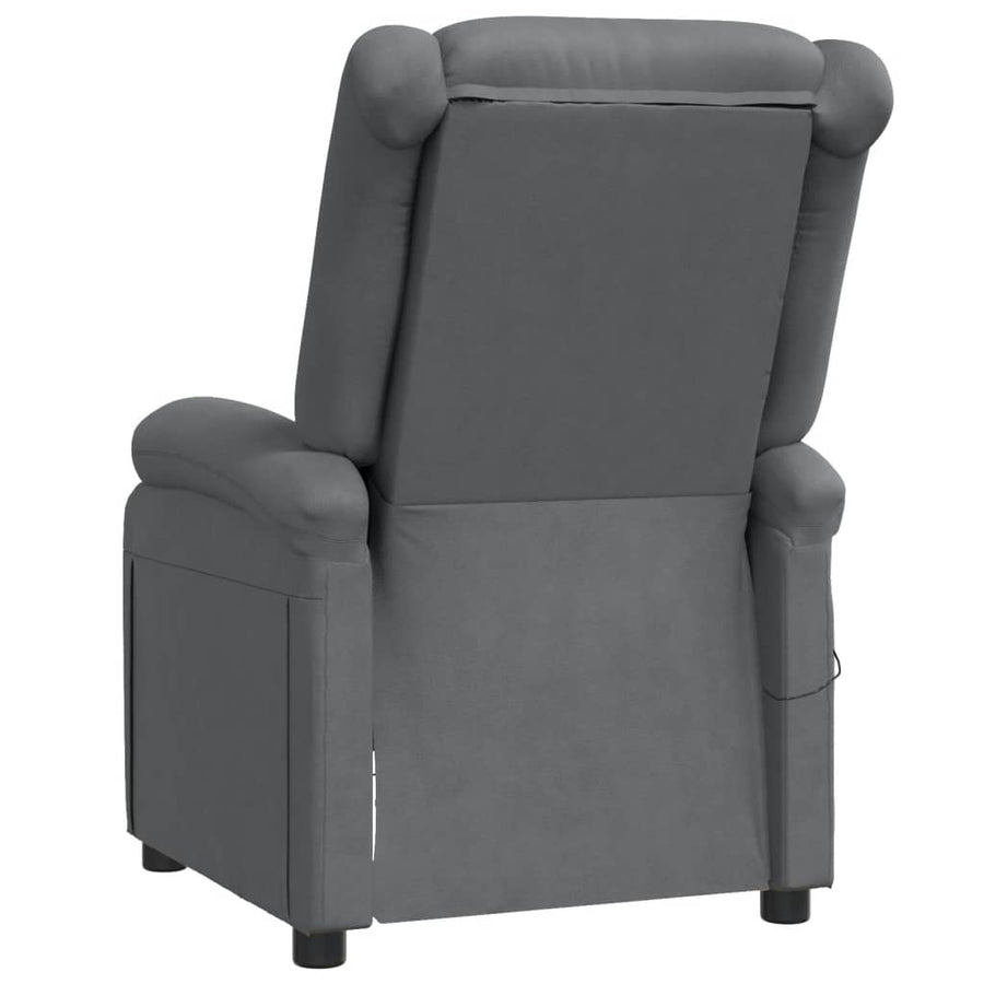 Massagestoel Kunstleer Antracietkleurig