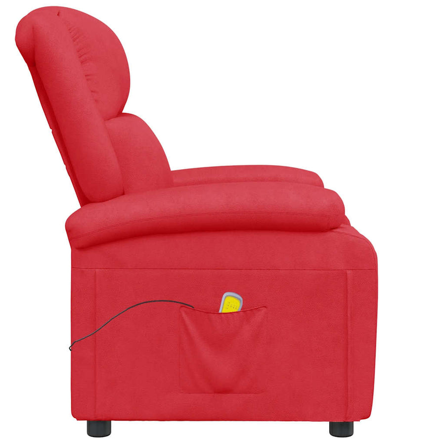 Massagestoel kunstleer rood