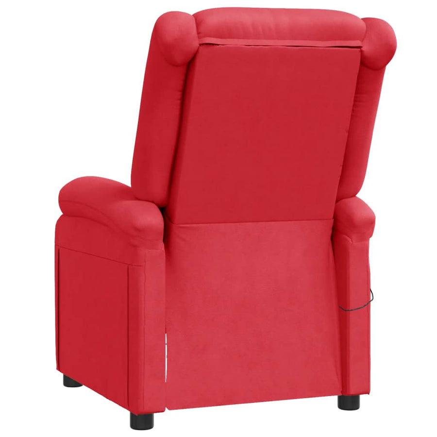 Massagestoel kunstleer rood