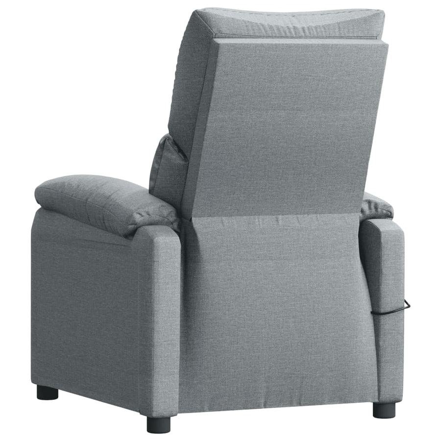 Massagestoel Stof Lichtgrijs