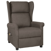 Massagestoel stof bruin 73x95x103 cm