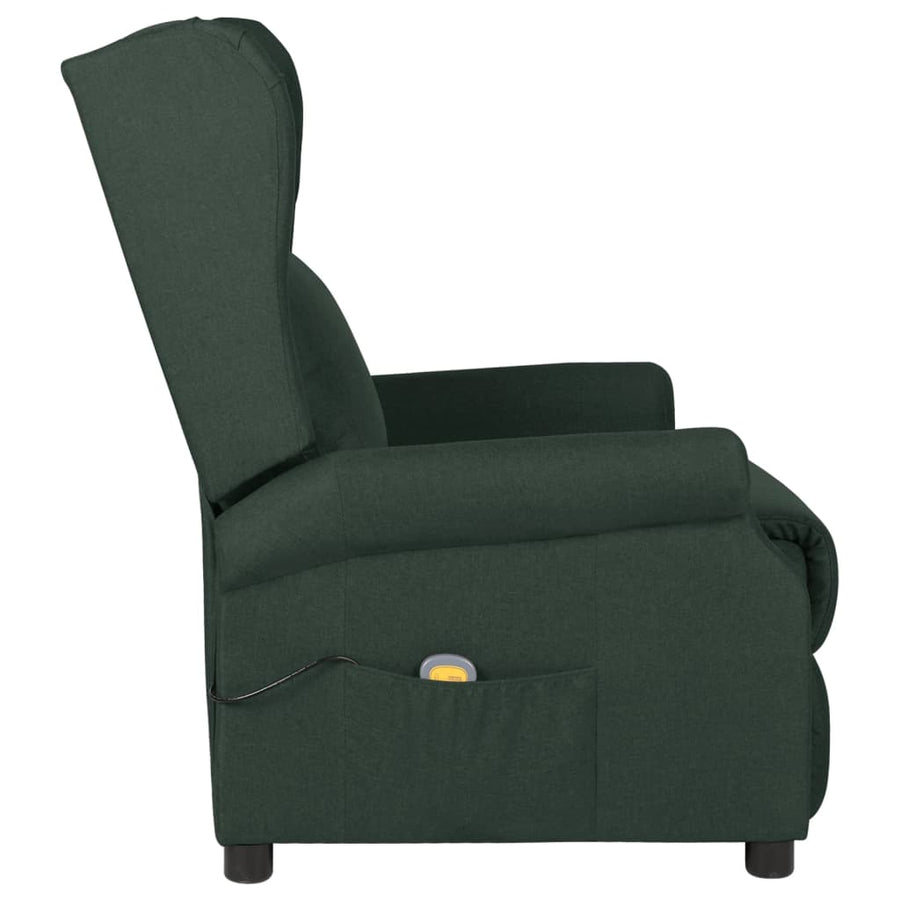 Massagestoel stof donkergroen