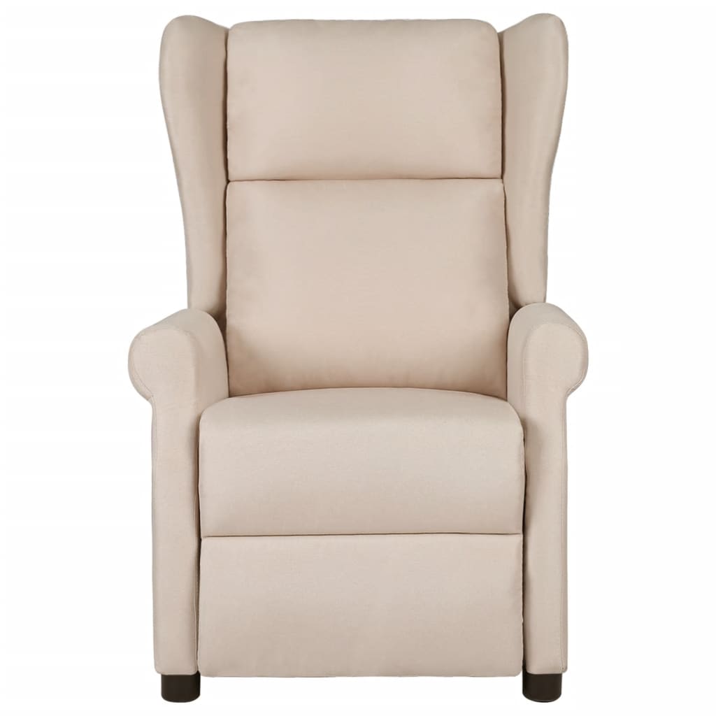 Massagestoel stof crèmekleurig