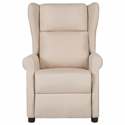 Massagestoel stof crèmekleurig