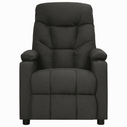 Fauteuil verstelbaar stof zwart