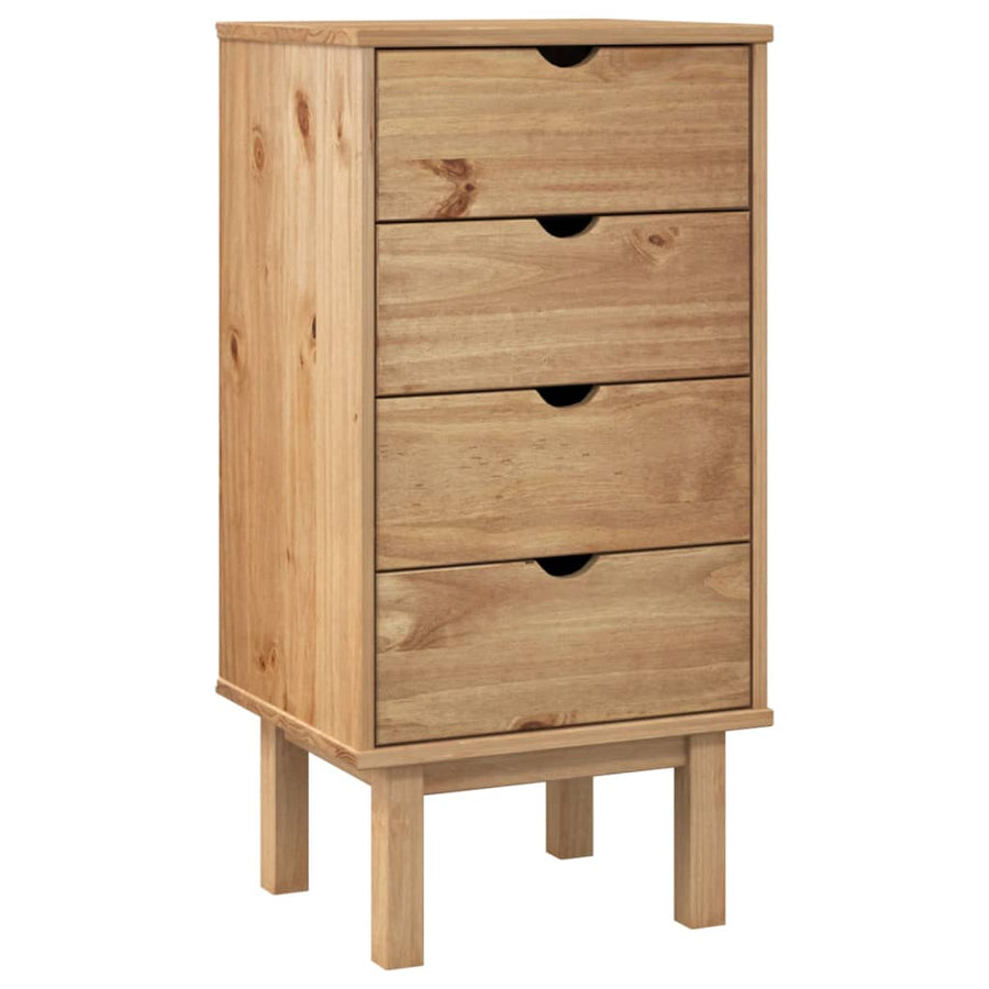 Ladekast Otta 46X39,5X90 Cm Massief Grenenhout