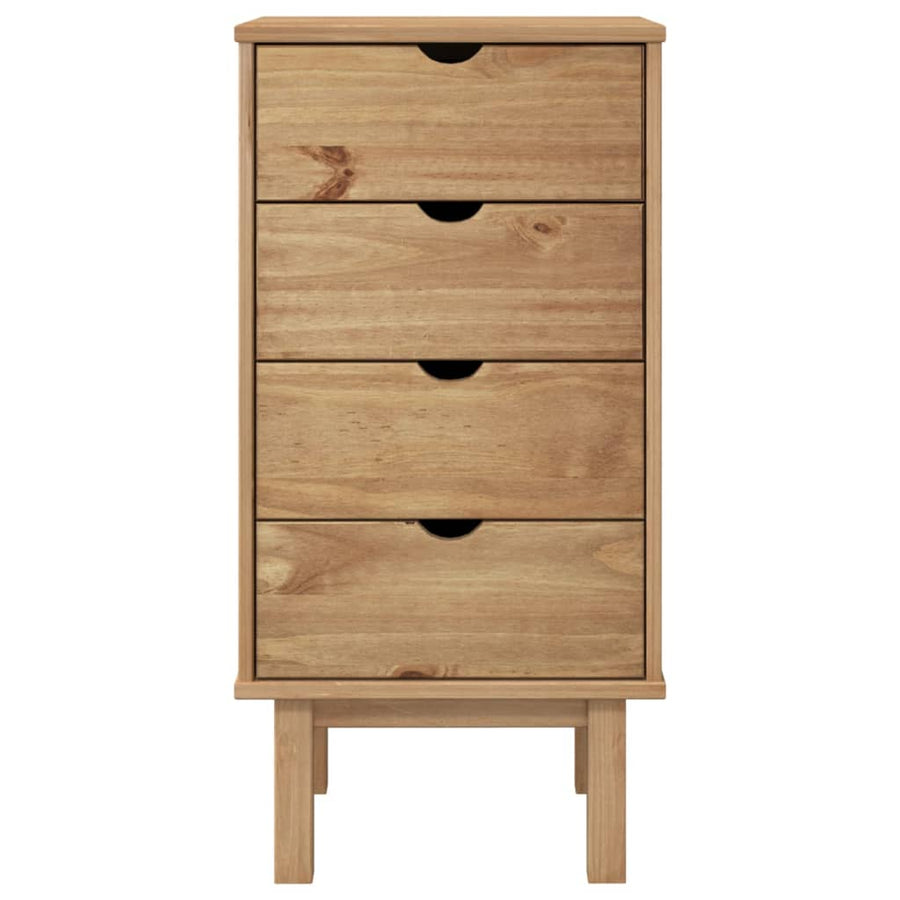 Ladekast Otta 46X39,5X90 Cm Massief Grenenhout