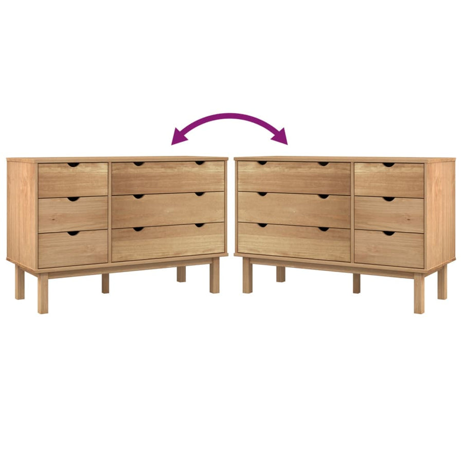 Ladekast Otta 111X42X73,5 Cm Massief Grenenhout