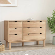 Ladekast massief grenenhout 111x43x73,5 cm