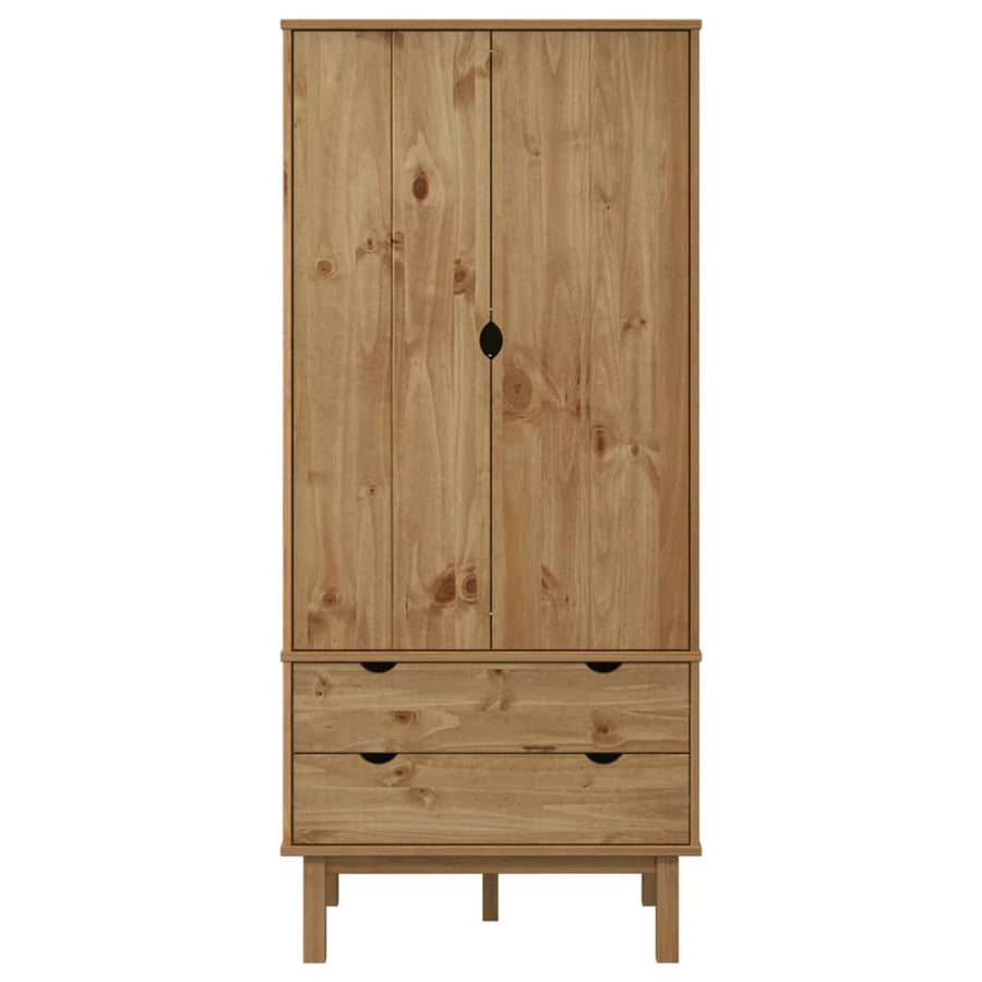 Kledingkast Otta 76,5X53X172 Cm Massief Grenenhout