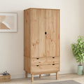 Wardrobe OTTA 76.5x53x172 cm solid pine wood