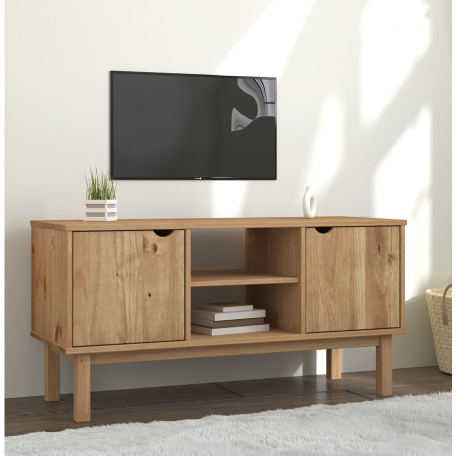 Tv-Meubel Otta 3,5X43X57 Cm Massief Grenenhout Bruin