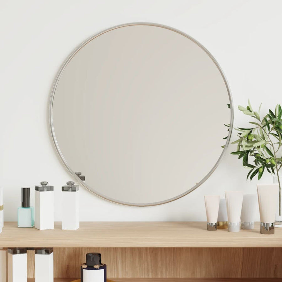 Wandspiegel Rond Ø40 Cm Kleurig Ø 40 cm Zilver
