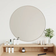 Wandspiegel rond Ø60 cm zilver PVC