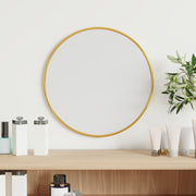 Wandspiegel rond Ø30 cm goud PVC