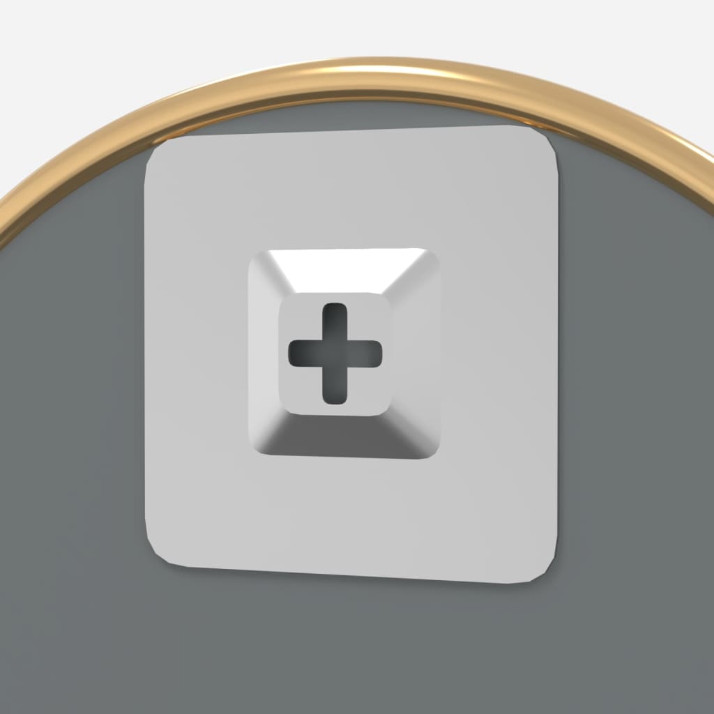 Wandspiegel Rond Ø40 Cm Kleurig Ø 40 cm Goud