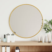 Wandspiegel rond Ø40 cm goud