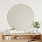 Wandspiegel rond Ø60 cm goud PVC