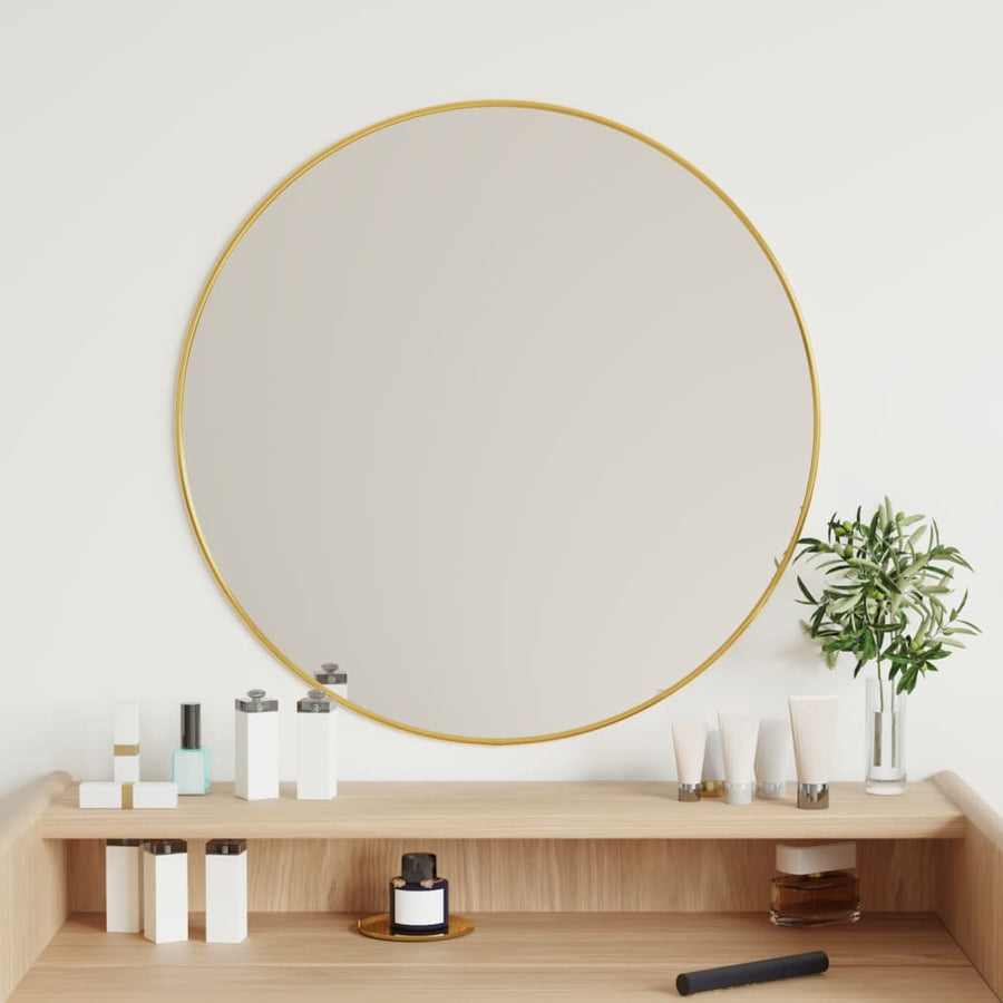 Wandspiegel rond Ø60 cm goudkleurig Ø 60 cm Goud