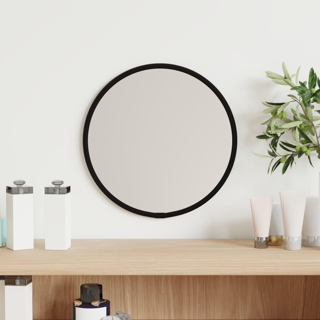 Wandspiegel Rond Ø20 Cm Ø 20 cm Zwart