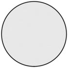 Wandspiegel rond Ø50 cm zwart PVC