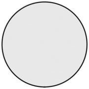 Wandspiegel rond Ø50 cm zwart PVC