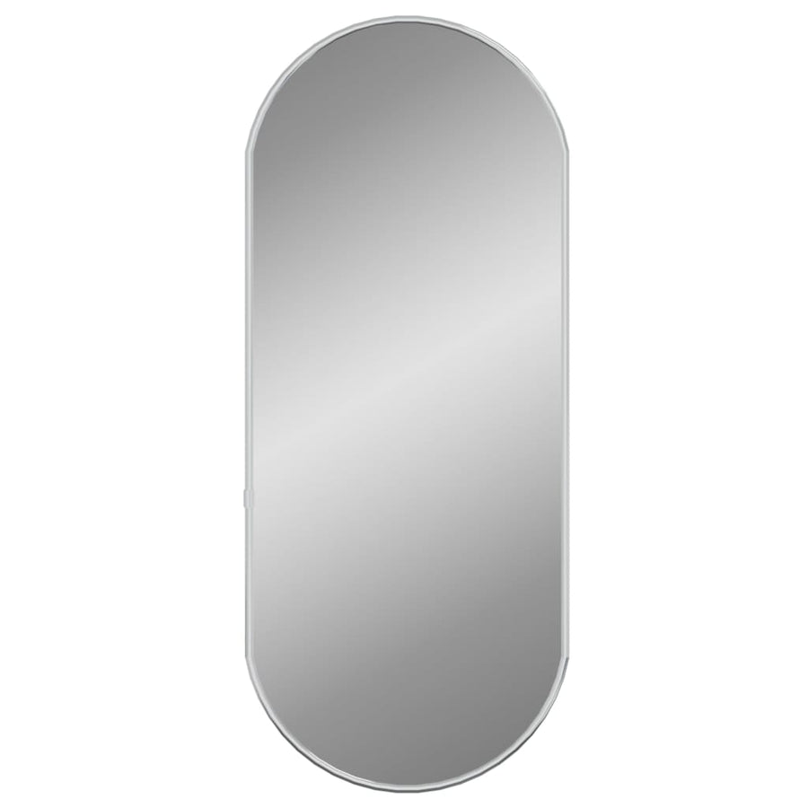 Wandspiegel 60X25 Cm Ovaal Zilverkleurig